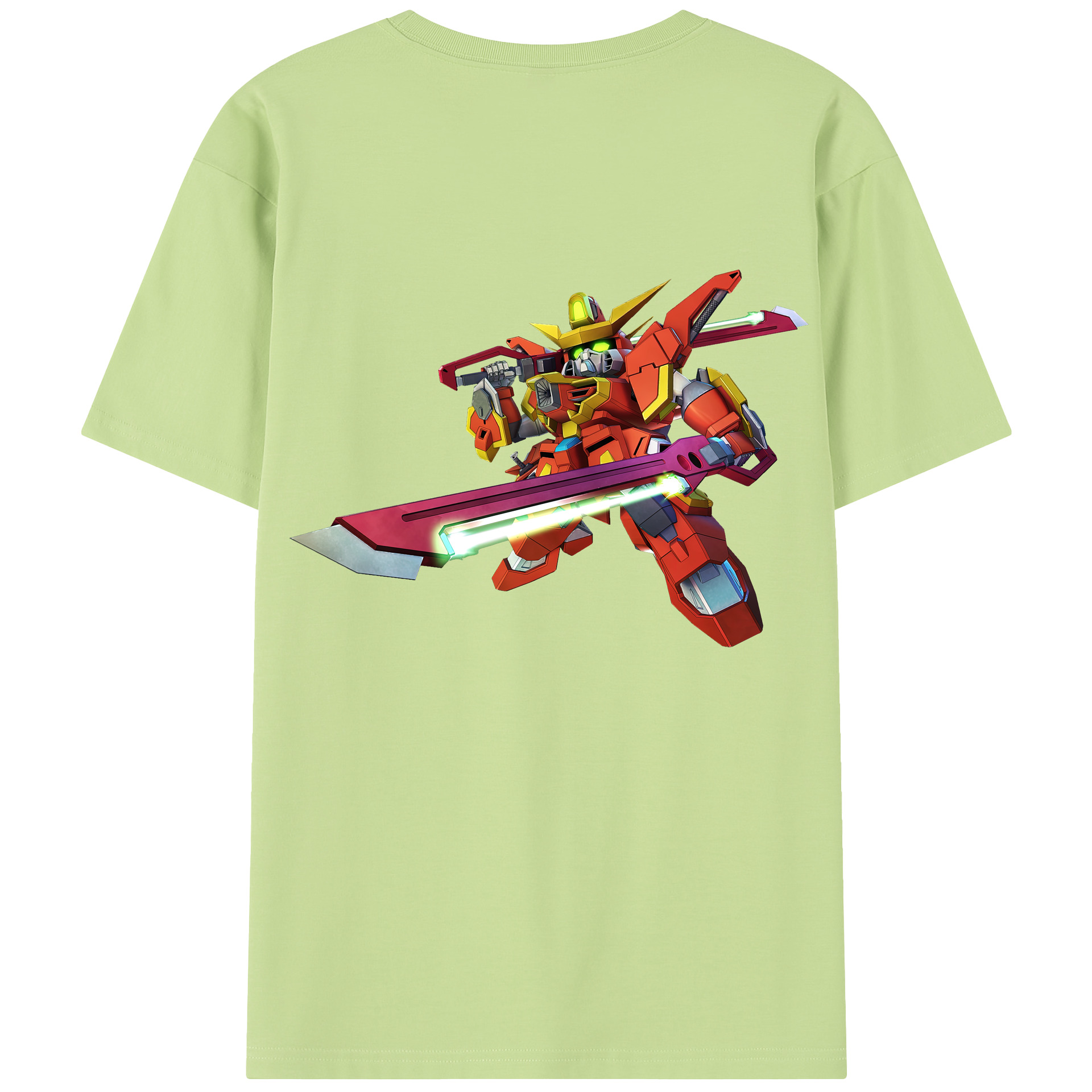 （画像用） 機動戦士ガンダム Mobile Suit Gundam 綿100％半袖Tシャツ（背面プリント）